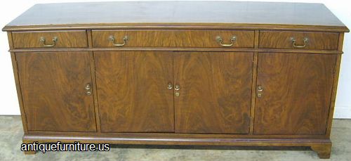 Antique Burl Walnut Credenza