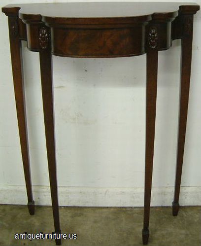 Antique Flame Mahogany Console Table