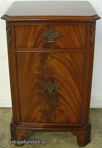 Antique Flame Mahogany Nightstand