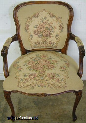 Antique French Palor Chair With Arms