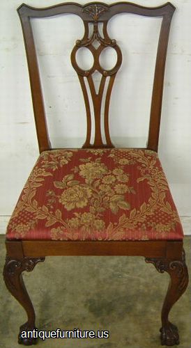 Antique Mahogany Ball And Claw Chair