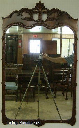 Antique Mahogany Mirror