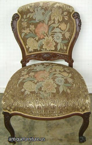 Antique Mahogany Parlor Chair