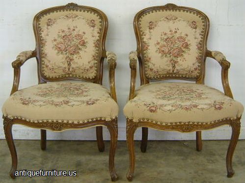 Antique Pair Of French Palor Chairs