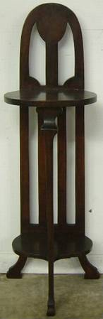 Antique Mahogany Plant Shelf