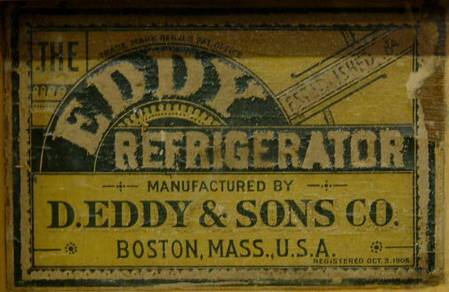 Antique The Eddy Refrigerator
