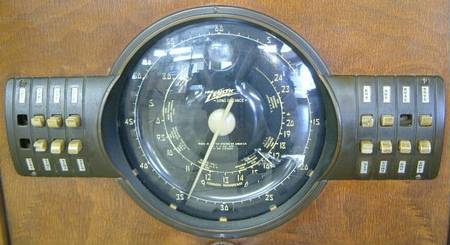Antique Zenith Floor Model Radio Shutter Dial