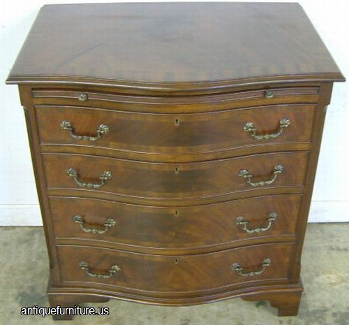 Antique Flame Mahogany Bachelor Chest
