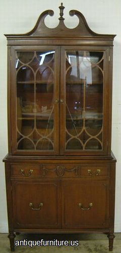 Antique Mahogany China Cabinet