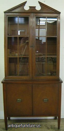 Antique Mahogany China Cabinet