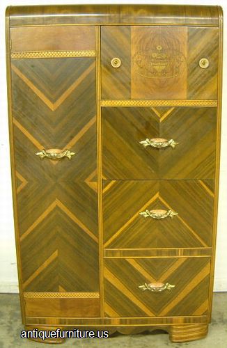Antique Art Deco Wardrobe