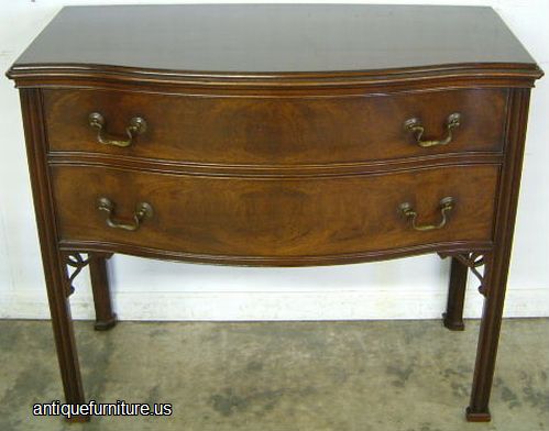Antique Flame Mahogany Server