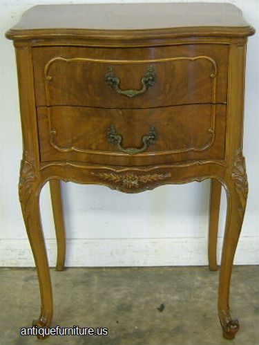 Antique Ornate French Style Nightstand