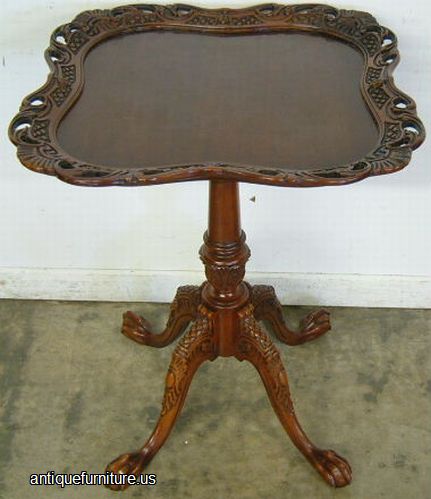 Antique Ornate Lamp Table