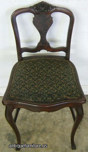 Antique Ornate Mahogany Chair