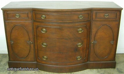 Antique Ornate Mahogany Sideboard