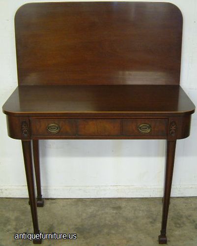 Antique Mahogany Berkey And Gay Game Table