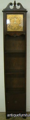 Antique Clock Bookshelf