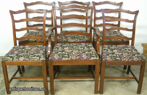 Antique Set Mahogany Dining Chairs