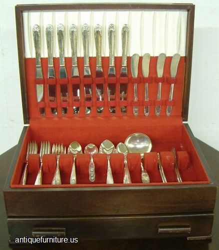 Antique Set Silverplate Flatware