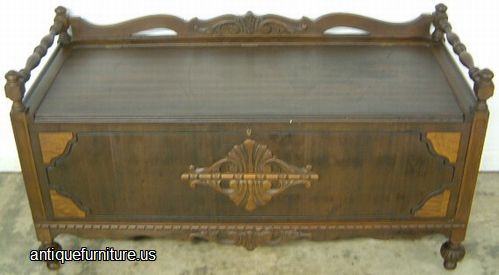Antique Walnut Cedar Chest
