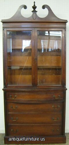 Antique Mahogany China Cabinet