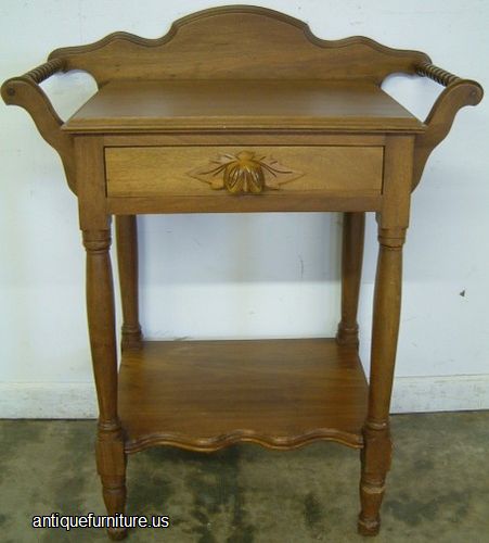 Antique Walnut Victorian Washstand