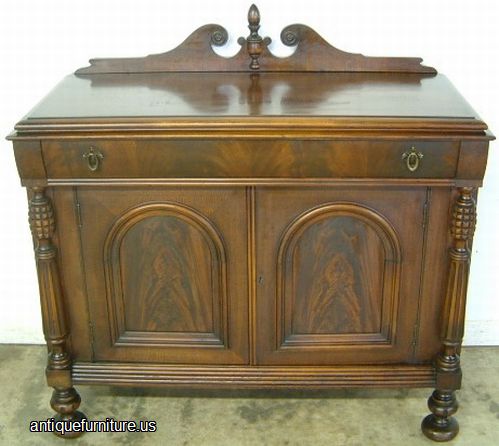 Antique Flame Mahogany Server