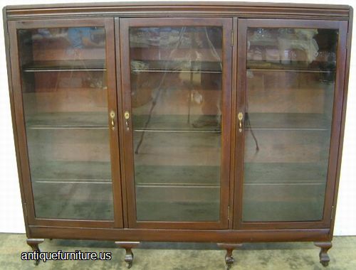 Antique Mahogany Door Bookcase