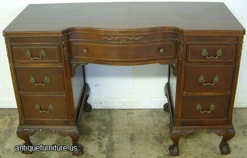 Antique Mahogany Ball Claw Vanity