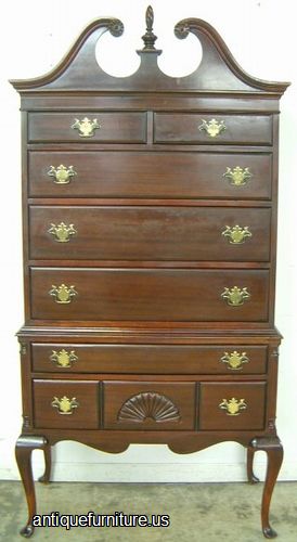 Antique Mahogany Highboy Chest