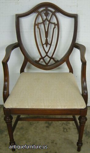 Antique Mahogany Shieldback Dining Chair