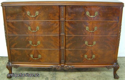 Antique Flame Mahogany Dresser