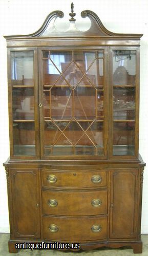 Antique Mahogany China Cabinet