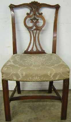 Antique Elegant Mahogany Dining Chair A