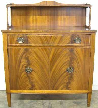 Antique Flame Mahogany Server