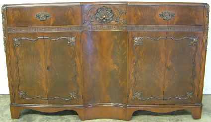 Antique Flame Mahogany Sideboard