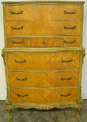 Antique French Style Satin Wood Chest