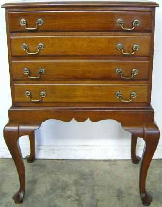 Antique Queen Ann Silverware Chest