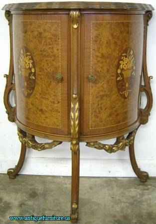 Antique Demilune Commode