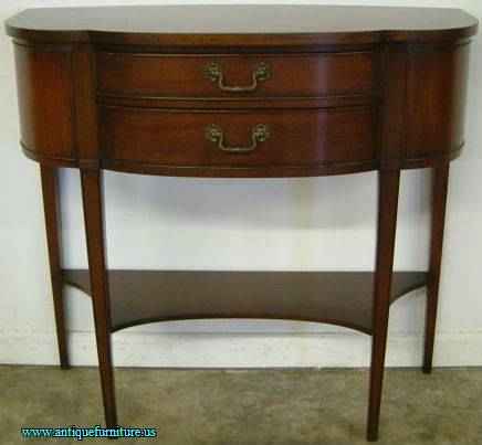 Antique Mahogany Demilume Table