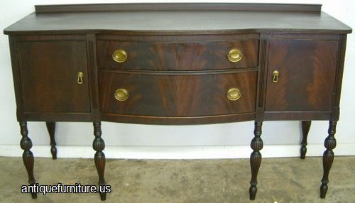 Antique Flame Mahogany Sideboard