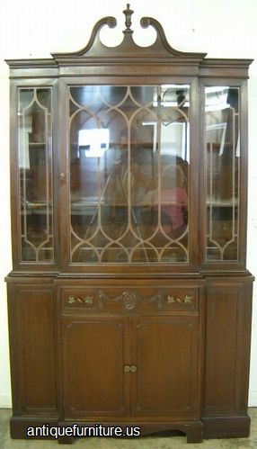 Antique Mahogany China Cabinet