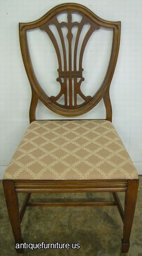 Antique Mahogany Shieldback Dining Chair