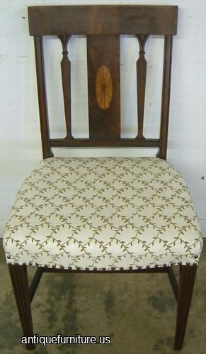 Antique Flame Mahogany Dining Chair
