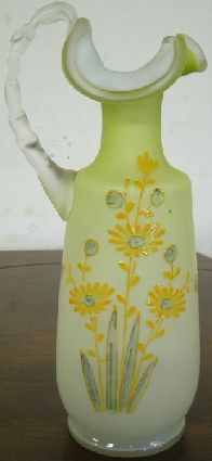 Antique English Art Glass Ewer