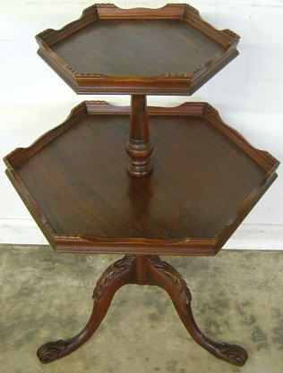 Antique Mahogany Tier Table