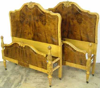 Antique Pair Twin Beds