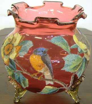 Antique Stephens Williams Rose Bowl