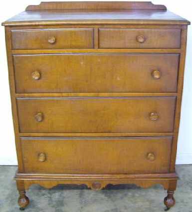 Antique Tiger Mable Chest